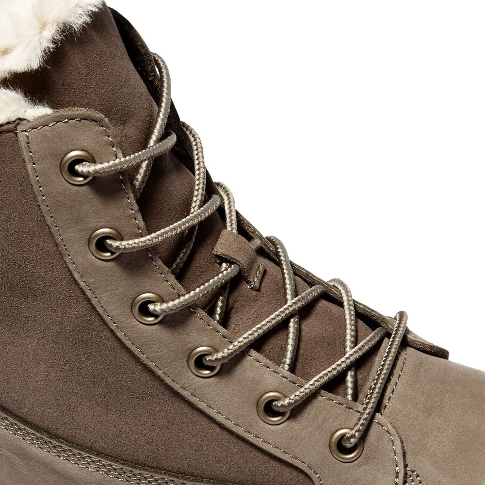 Botas de Nieve Timberland Argentina Mujer - Skyla Bay Fleece Fold-Down - Verde Oliva - MADZEF-124